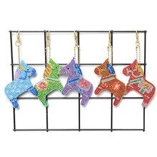 Afbeelding in Gallery-weergave laden, Diamond Painting Sleutelhanger 5D Paarden