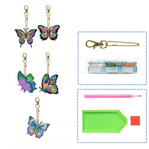 Diamond Painting Vlinders - Set van 5 Stuks