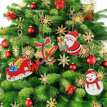 Afbeelding in Gallery-weergave laden, Diamond Painting Sleutelhangers 5D Kerstmis 8 Stuks