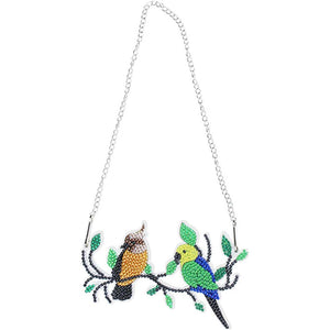 Diamond Painting Deurhanger 5D met 2 Vogels
