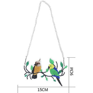 Diamond Painting Deurhanger 5D met 2 Vogels