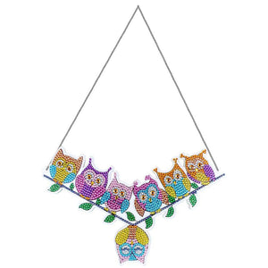 Diamond Painting Deurhanger 5D 7 Uilen