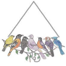 Afbeelding in Gallery-weergave laden, Diamond Painting Deurhanger 5D 7 Vogels