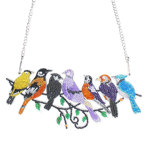 Diamond Painting Deurhanger 5D 7 Vogels