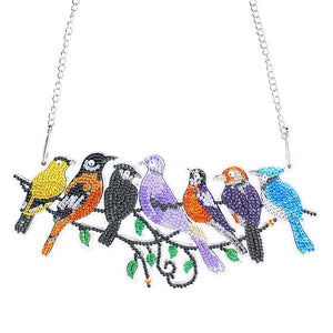 Diamond Painting Deurhanger 5D 7 Vogels