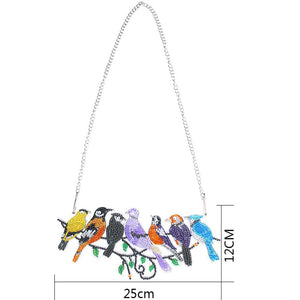 Diamond Painting Deurhanger 5D 7 Vogels
