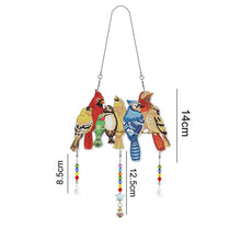 Afbeelding in Gallery-weergave laden, Diamond Painting Deurhanger 5D met 7 Vogels