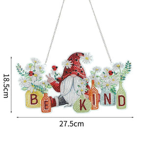 Deurhanger Diamond Painting 5D Kabouter Wees Vriendelijk