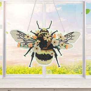Diamond Painting Deurhanger 5D Bij
