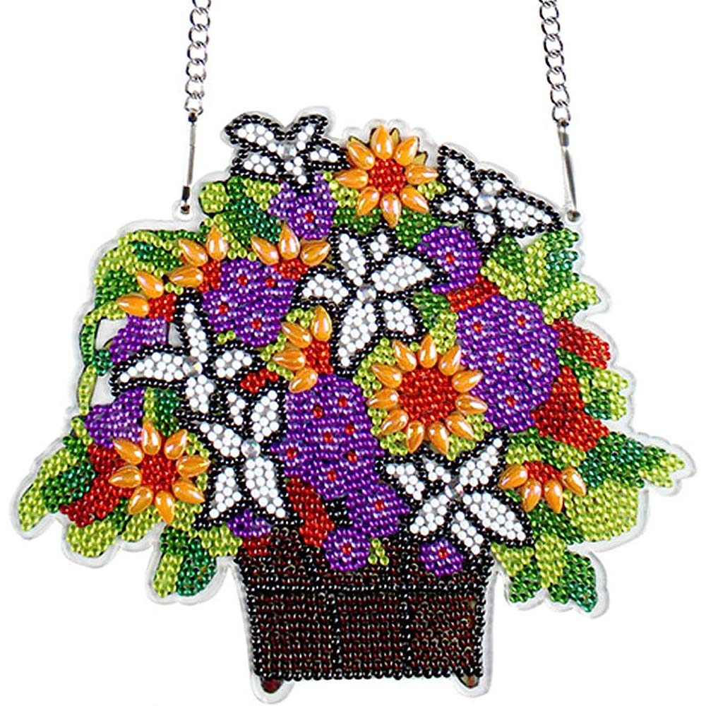 Diamond Painting Deurhanger 5D met Bloempot