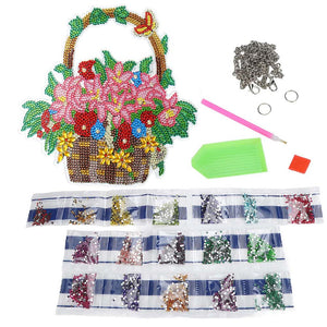 Diamond Painting Deurhanger 5D Bloempot