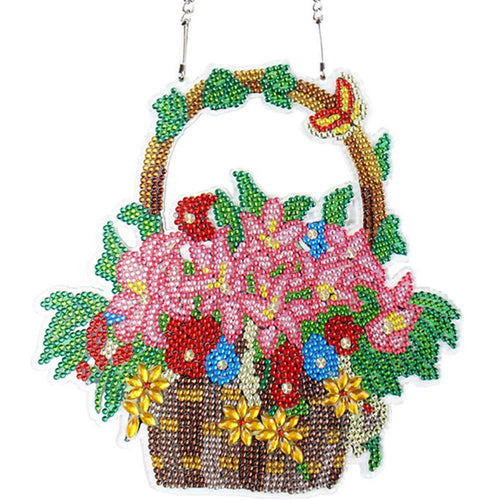Deurhanger Diamond Painting 5D Bloempot