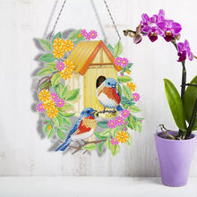 Afbeelding in Gallery-weergave laden, Diamond Painting Deurhanger 5D - Vogelhuisje Dubbelzijdig