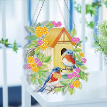 Afbeelding in Gallery-weergave laden, Diamond Painting Deurhanger 5D - Vogelhuisje Dubbelzijdig