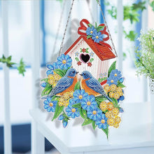 Afbeelding in Gallery-weergave laden, Diamond Painting Deurhanger 5D Dubbelzijdig met Vogelhuisje
