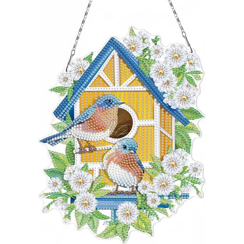 Deurhanger Diamond Painting 5D met Vogelhuisje Dubbelzijdig