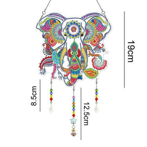 Diamond Painting Deurhanger 5D met Olifant