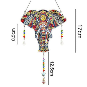 Diamond Painting Deurhanger 5D Olifant