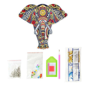 Diamond Painting Deurhanger 5D Olifant