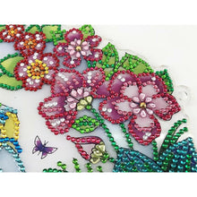Afbeelding in Gallery-weergave laden, Diamond Painting Deurhanger 5D Flamingo&#39;s met LED en Hanger