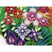 Afbeelding in Gallery-weergave laden, Diamond Painting Deurhanger 5D Flamingo&#39;s met LED en Hanger