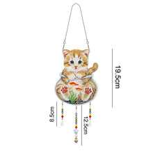 Afbeelding in Gallery-weergave laden, Auto Ophanging Diamond Painting Kat in een Aquarium