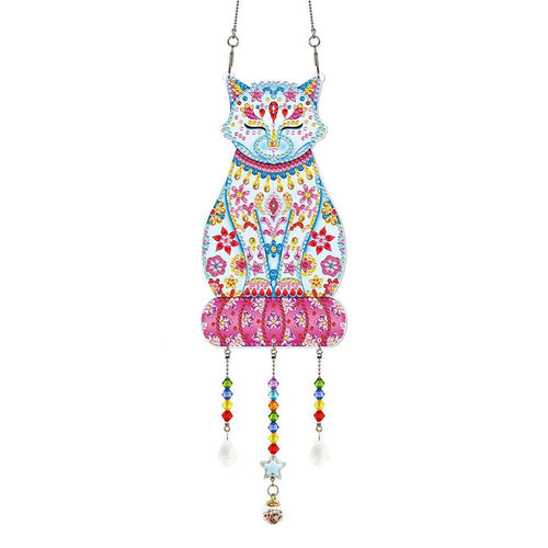 Deurhanger Diamond Painting 5D Kat