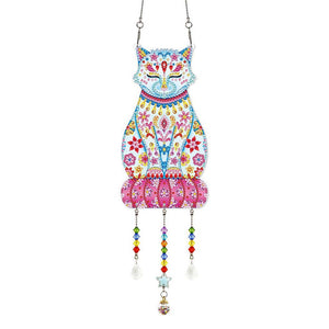 Deurhanger Diamond Painting 5D Kat