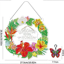 Afbeelding in Gallery-weergave laden, Diamond Painting Deurhanger 5D met Kroon met LED en Hanger