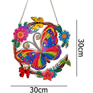 Diamond Art Deurhanger Vlinder