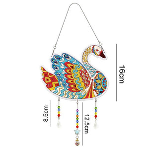 Diamond Painting Deurhanger 5D Zwaan