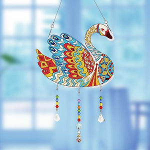 Diamond Painting Deurhanger 5D Zwaan