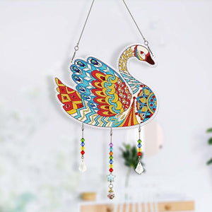 Diamond Painting Deurhanger 5D Zwaan
