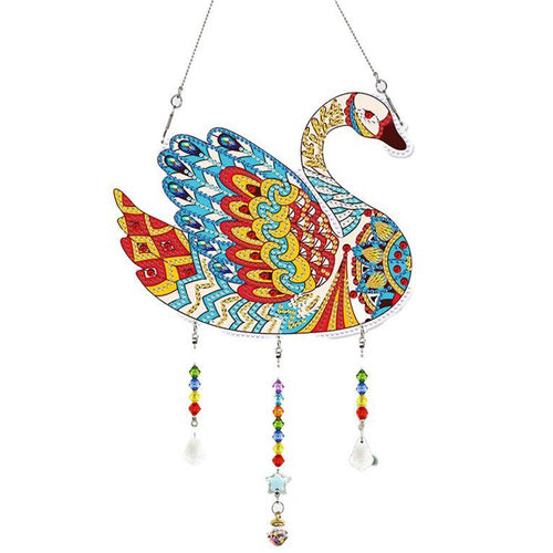 Deurhanger Diamond Painting 5D Zwaan