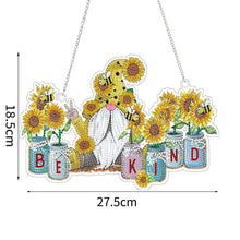 Afbeelding in Gallery-weergave laden, Diamond Painting Deurhanger 5D Kabouter Zonnebloem