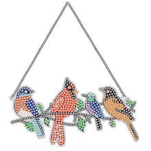 Afbeelding in Gallery-weergave laden, Diamond Painting Deurhanger 5D Vier Vogels