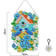 Afbeelding in Gallery-weergave laden, Auto Ophanging Diamond Painting Vogelhuisje met LED en Hanger
