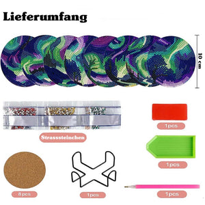 Onderzetter Diamond Painting 5D Aurora
