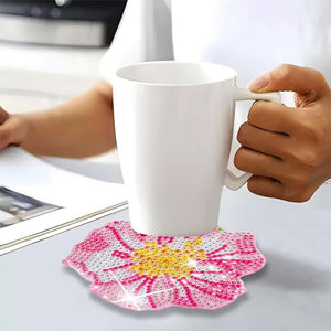 Onderzetter Diamond Painting 5D Bloemen
