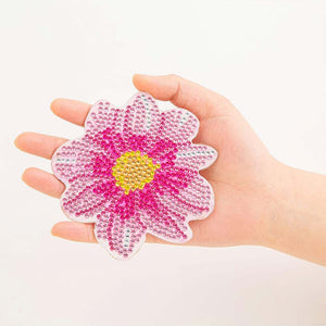 Onderzetter Diamond Painting 5D Bloemen