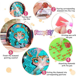 Onderzetter Diamond Painting 5D Elfen