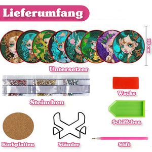 Onderzetter Diamond Painting 5D Elfen