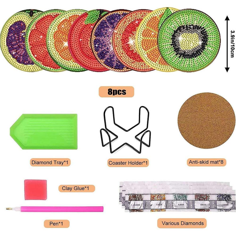 Diamond Painting onderzetters, doe-het-zelf onderzetters voor dranken, diamantschildersets voor beginners, volwassenen en kinderen, 5D vlinder, diamantkunst, knutselbenodigdheden, 4 stuks, zonder Diamond Painting onderzetters, doe-het-zelf onderzetters voor dranken, diamantschildersets voor beginners, volwassenen en kinderen, 5D vlinder, diamantkunst, knutselbenodigdheden, 4 stuks, zonder