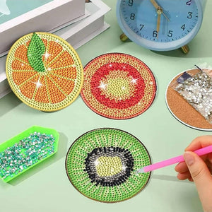 Diamond Painting Onderzetter 5D met Fruit