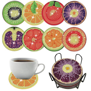 Onderzetter Diamond Painting 5D met Fruit