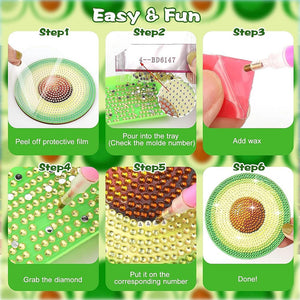 Onderzetter Diamond Painting 5D Fruit