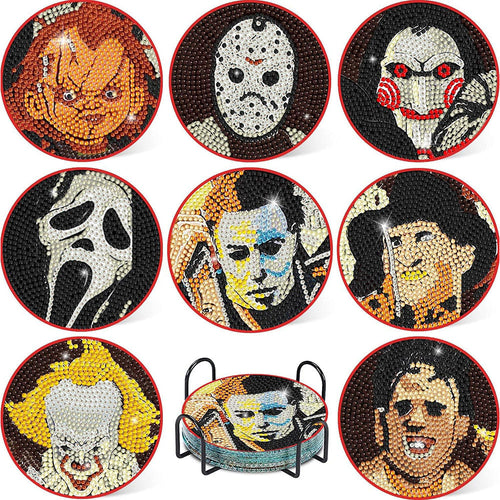 Onderzetter Diamond Painting 5D Halloween