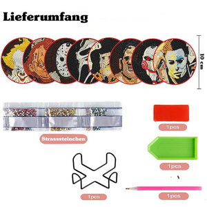 Onderzetter Diamond Painting 5D Halloween