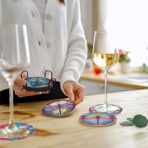 Onderzetter Diamond Painting 5D Libellen