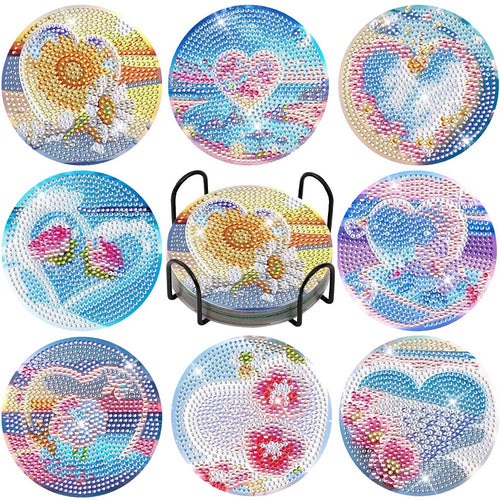 Onderzetter Diamond Painting 5D Liefde